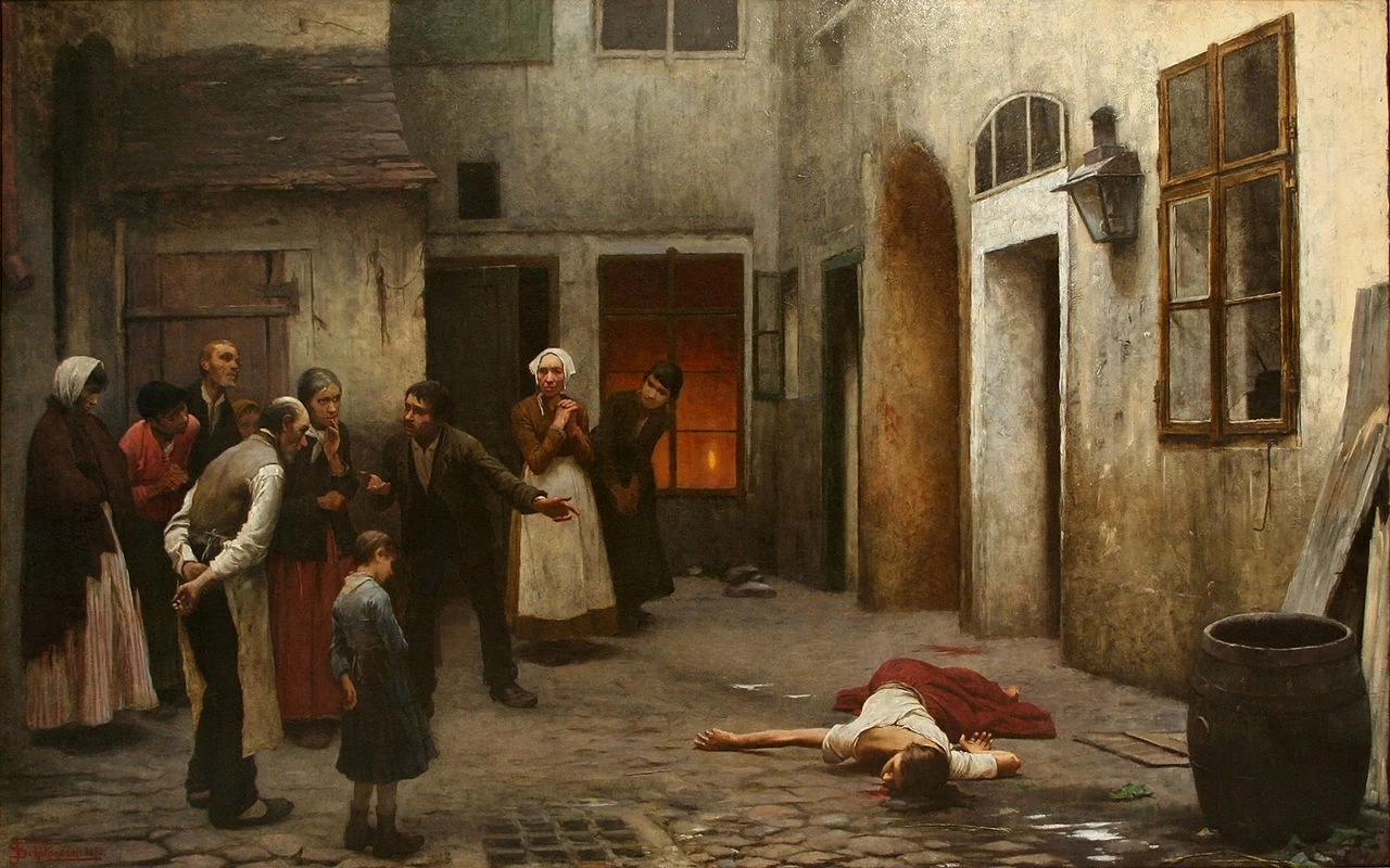 Omicidio in casa - National Gallery in Prague, Prague, Czech Republic